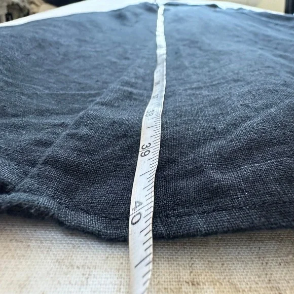 Reformation Kieryn Linen Midi Dress Black Floral Embroidered 4 NO BELT - Picture 10 of 10